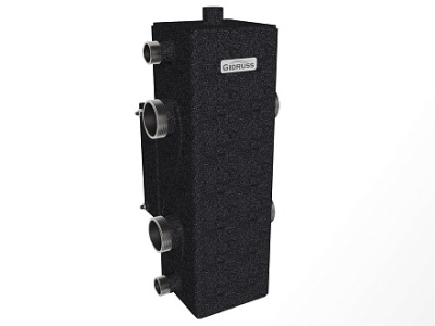 Гидравлический разделитель GIDRUSS стальной GR-150-40 (до 150кВт, G 1 1/2") 