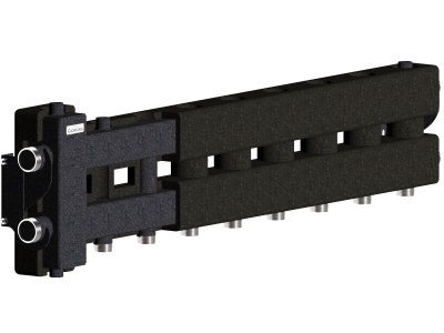 Балансировочный коллектор GIDRUSS  ВМ-80-5D.EPP (до 80кВт, G 1 1/4", 4=1" + 1=1 1/4"), в изоляции