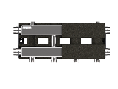 Модульный коллектор GIDRUSS из нерж.стали MKSS-100-2.EPP (до 100кВт, G 11/4", 2 контура G 1")