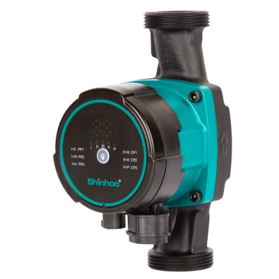 Насос циркуляционный энергосберегающий Shinhoo MASTER S 25-6 180мм 230V 5-39Вт (с гайками)