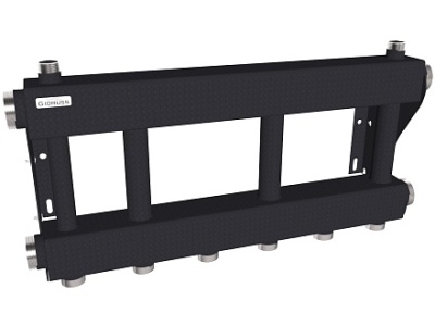 Модульный коллектор GIDRUSS МК-250-3х25 (до 250кВт, G2", 3 контура G1")